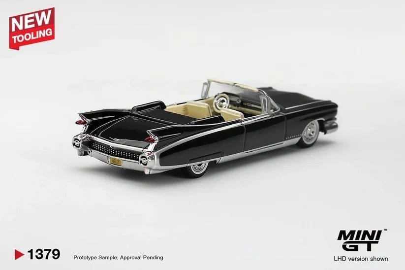  Mô hình xe Cadillac Eldorado Biarritz 1959 Black tỉ lệ 1:64 MiniGT bản Card MGT01379 