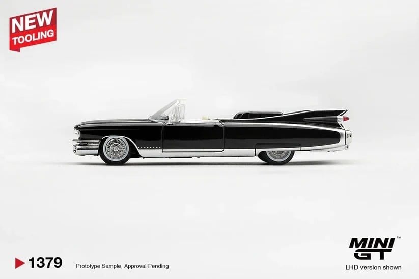  Mô hình xe Cadillac Eldorado Biarritz 1959 Black tỉ lệ 1:64 MiniGT bản Box MGT01379 