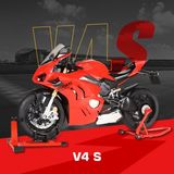  Mô hình xe Ducati V4S có động cơ - Nồi quay được - phun khói khi vặn ga - kèm ben nâng tỉ lệ lớn 1:6 Alloy model MT06007 