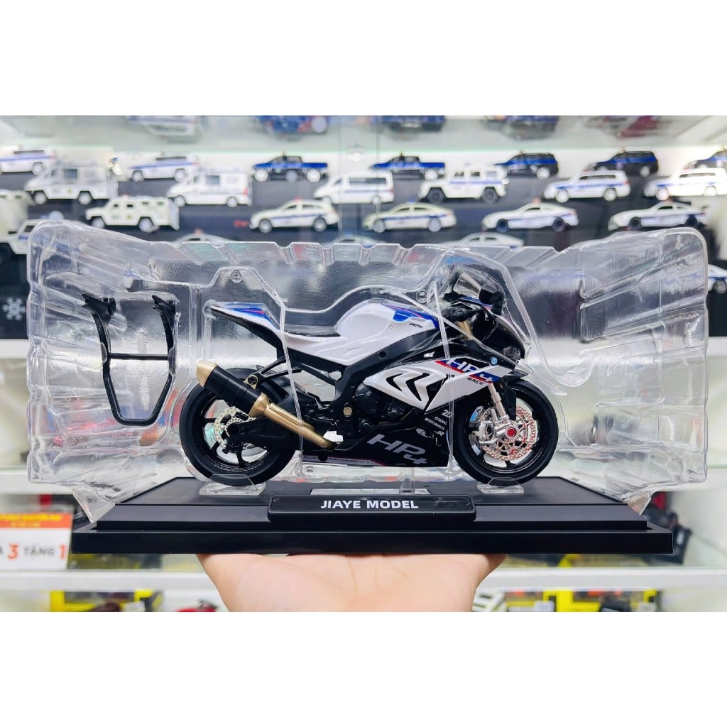  Mô hình xe BMW S1000RR HP4 tỉ lệ 1:12 Jiaye Model MT098 