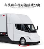  Mô hình xe container đầu kéo kèm thùng Tesla truck tỉ lệ 1:32 Alloy model A3260 