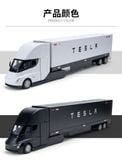  Mô hình xe container đầu kéo kèm thùng Tesla truck tỉ lệ 1:32 Alloy model A3260 
