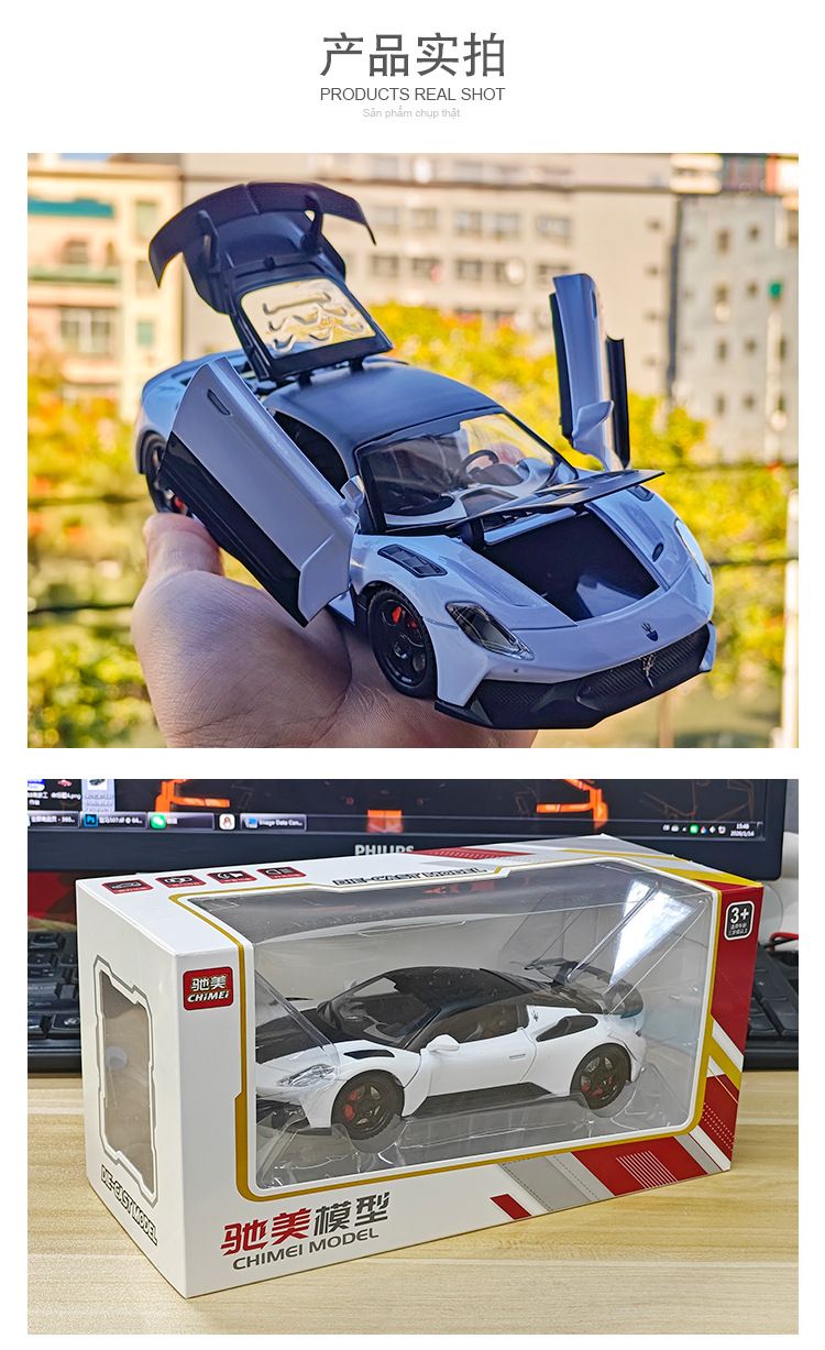  Mô hình xe Maserati GT2 Stradale full open tỉ lệ 1:24 Chimei Model C381-1 