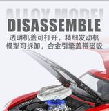  Mô hình xe Mercedes Benz SLS AMG full open tỉ lệ 1:24 Alloy model C2451 