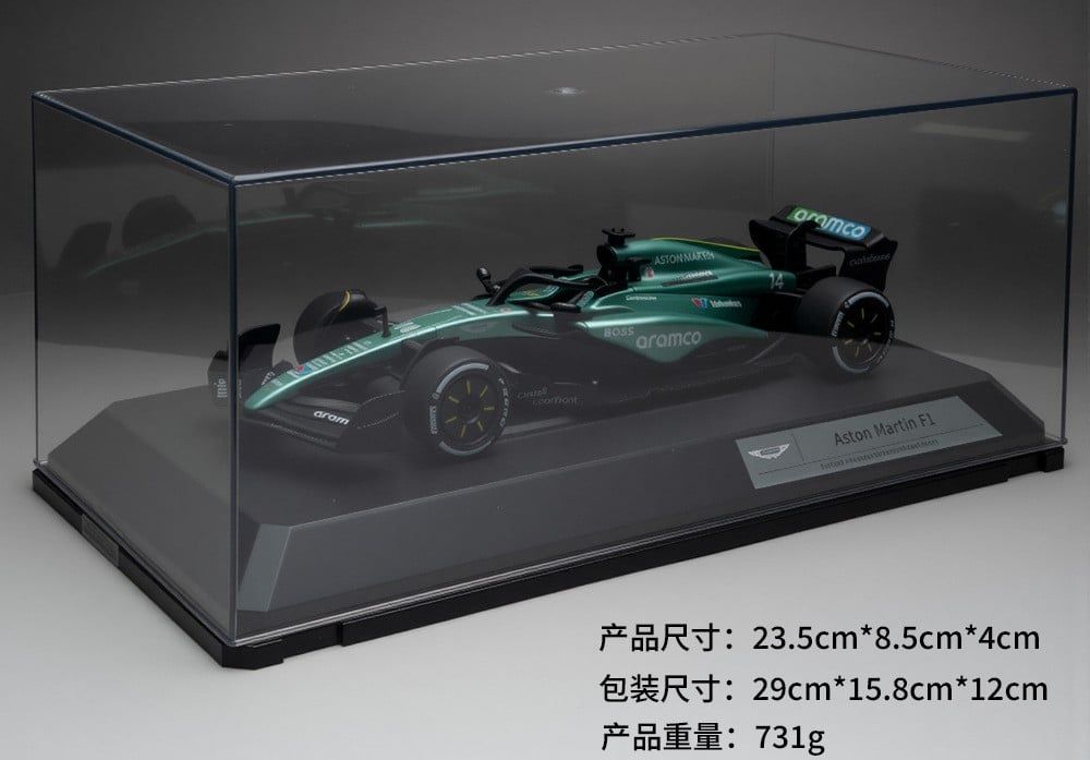  Mô hình xe F1 Formula Aston Martin #14 hộp mica tỉ lệ 1:24 RW model RW5124 