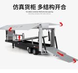  Mô hình xe container đầu kéo kèm thùng Tesla truck tỉ lệ 1:32 Alloy model A3260 