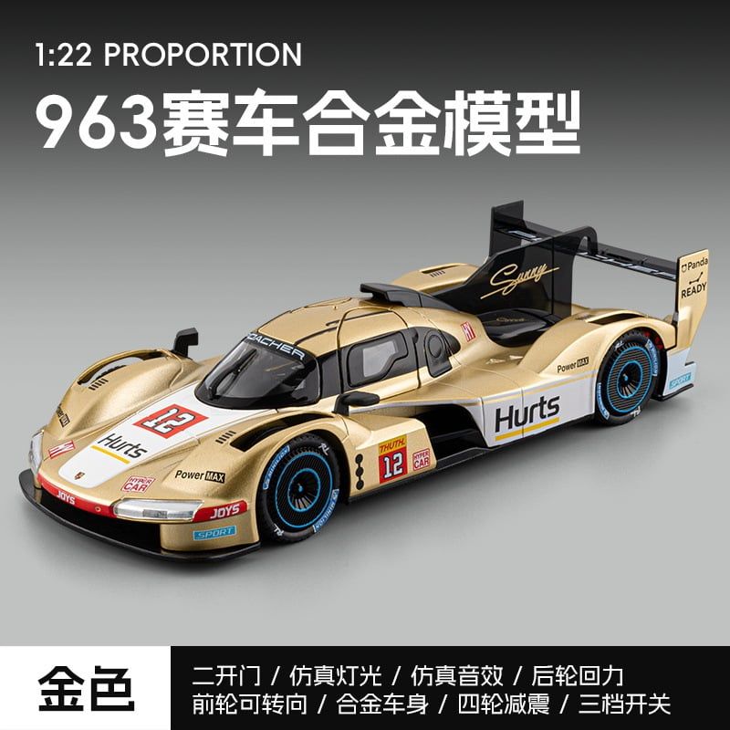  Mô hình xe Porsche 963 Lemans racing tỉ lệ 1:24 Jiaye model VB24475 