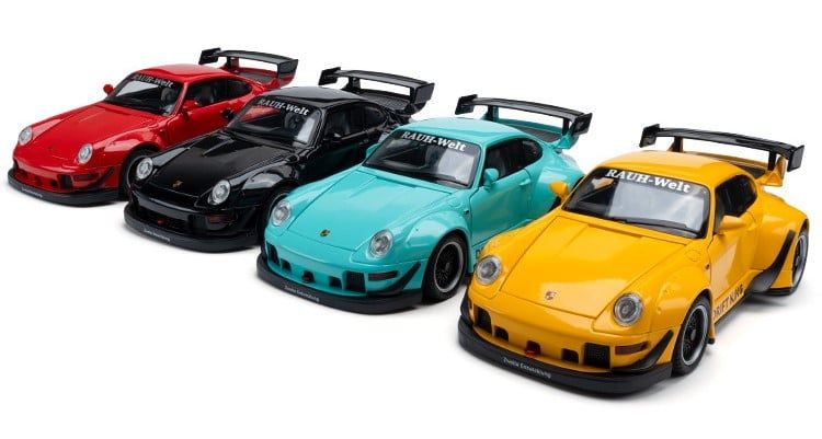  Mô hình xe Porsche RWB RauhWelt 993 full open tỉ lệ 1:24 Jiaye model VB24455 