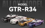  Mô hình xe Nissan GTR R34 Top Secret full open tỉ lệ 1:24 Chezhi CZ241192 