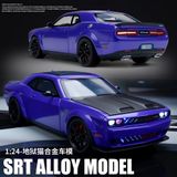  Mô hình xe Dodge Challenger SRT Hellcat full open tỉ lệ 1:24 XHD model C2463 