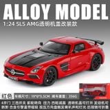  Mô hình xe Mercedes Benz SLS AMG full open tỉ lệ 1:24 Alloy model C2451 