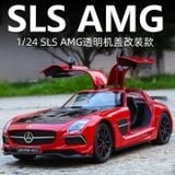  Mô hình xe Mercedes Benz SLS AMG full open tỉ lệ 1:24 Alloy model C2451 