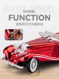  Mô hình xe Mercedes Benz 500K crom version full open tỉ lệ 1:24 Chezhi CZ241832 
