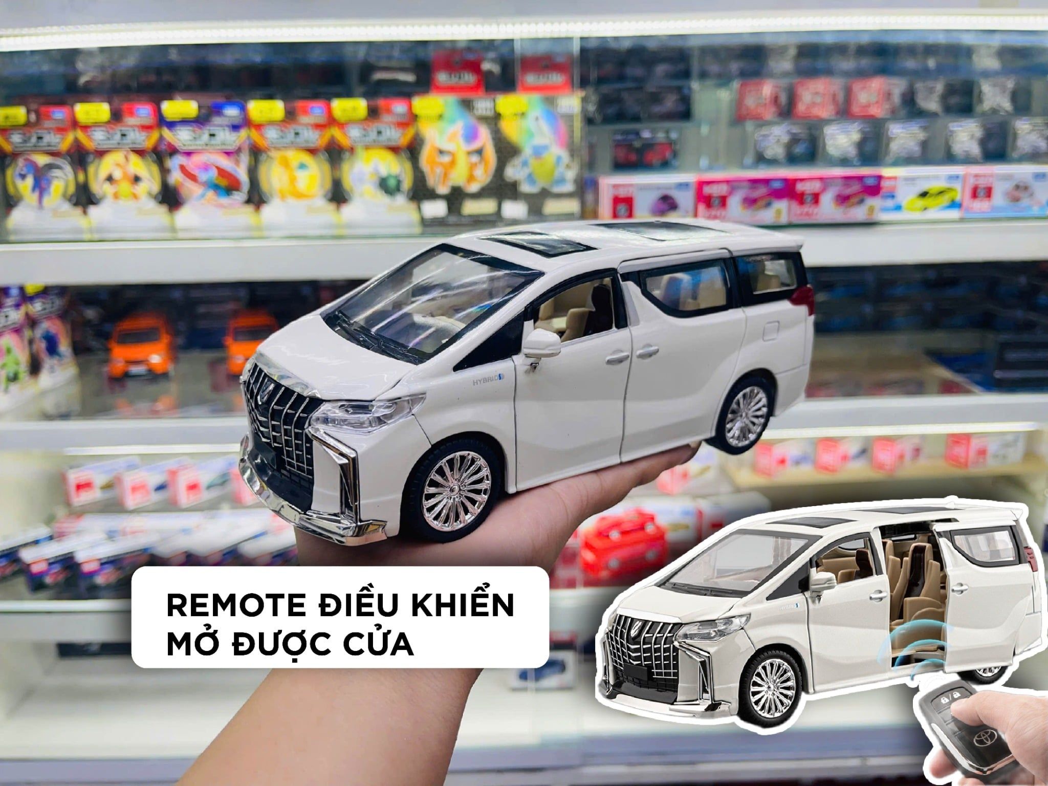  Mô hình xe Toyota Alphard full open có remote tỉ lệ 1:24 Hengteng model OT24113 