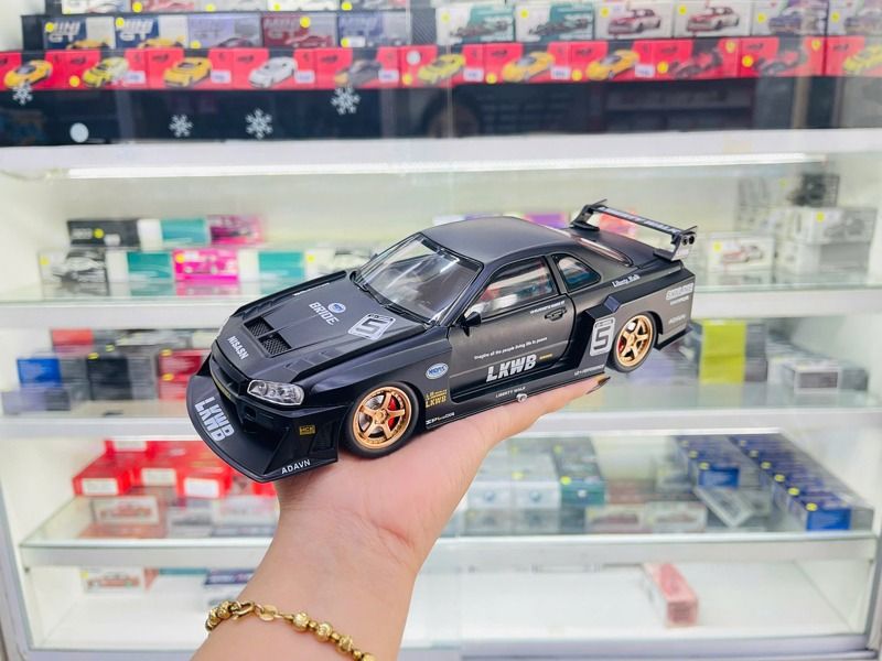  Mô Hình xe Nissan GTR Skyline fullopen 1:24 Inglifang 1901-416 