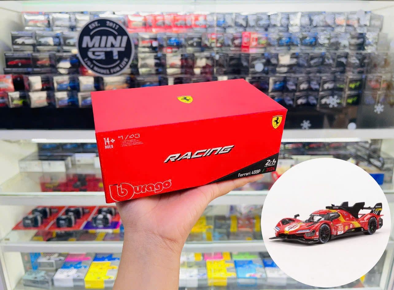  Mô hình xe Ferrari 499P #51 hộp mica tỉ lệ 1:43 Bburago 18-36316 OT43007 