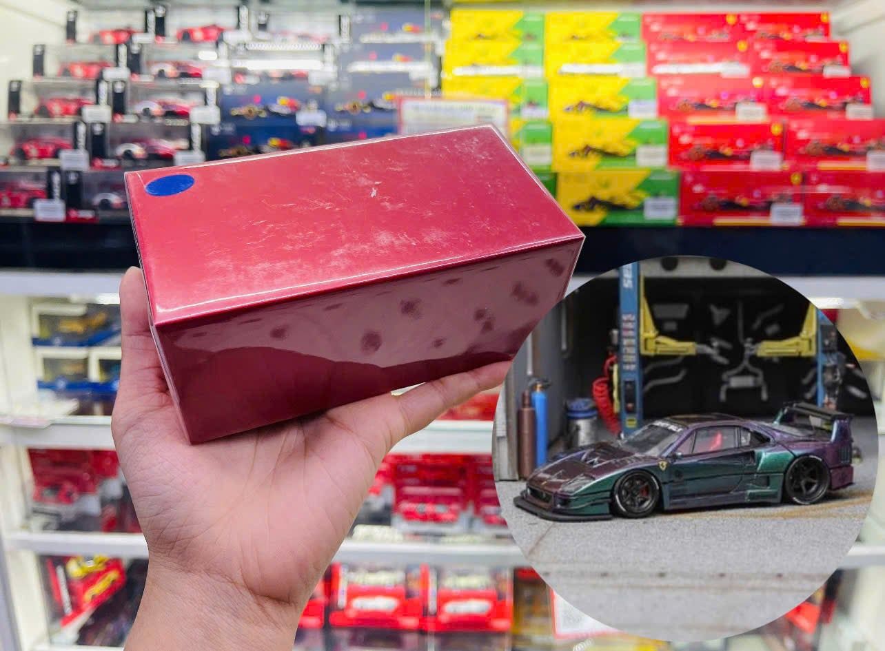  Mô hình xe Ferrari F40 LBWK LB work WildBody Maggic Purple tỉ lệ 1:64 Star model OT64516 