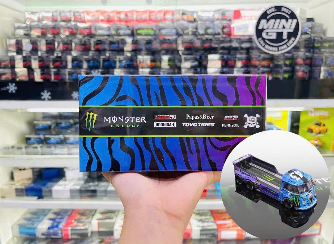  Mô hình xe VolksWagen trailer Monster energy - HOONIGAN with 