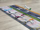 Phụ kiện thảm sa bàn chống trượt mô phỏng bãi đáp, sân bay kích thước 90x40cm 3mm cho mô hình máy bay Autono1 PT001 