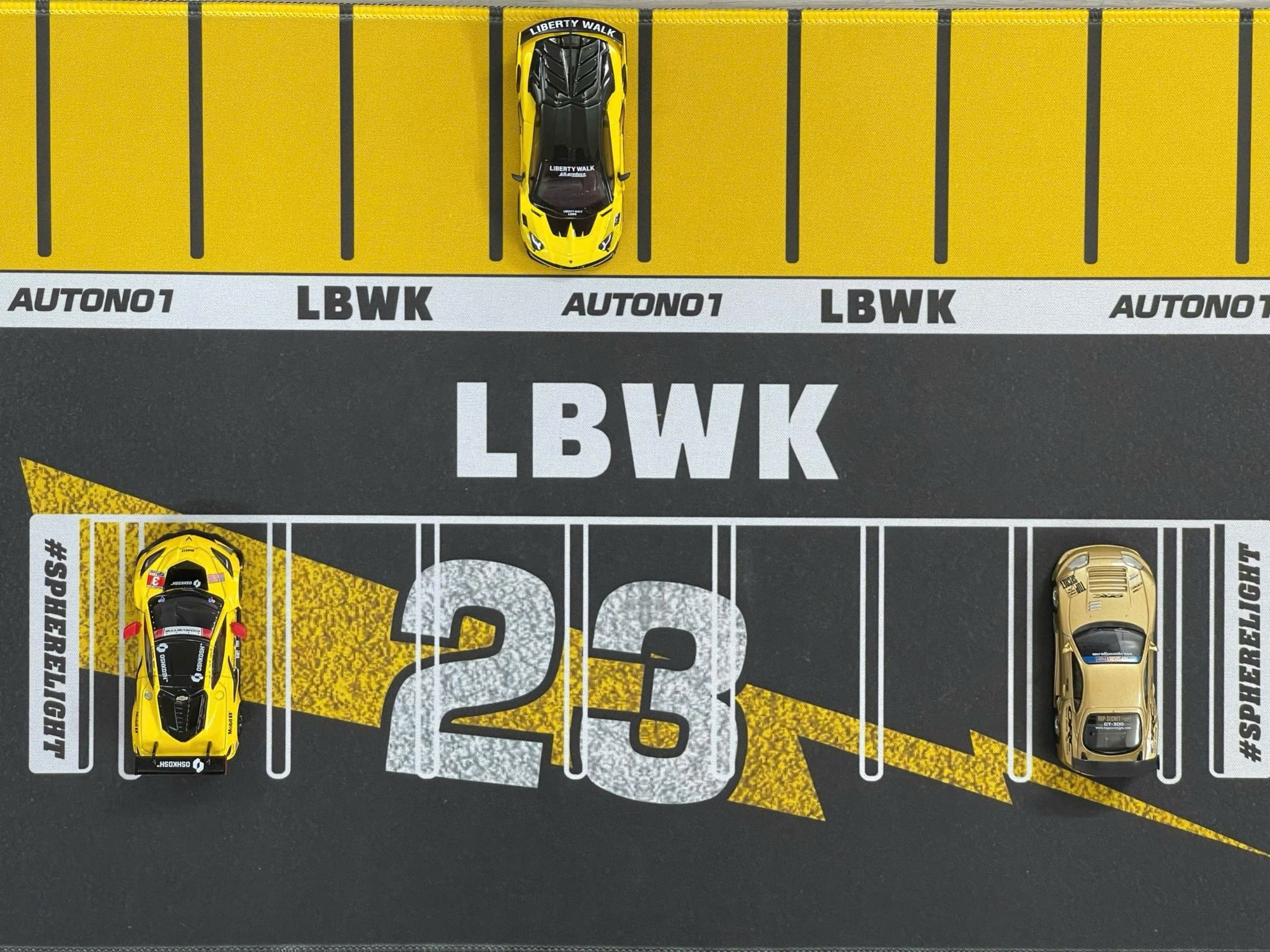  Phụ kiện thảm sa bàn chống trượt mô phỏng diorama bãi đỗ xe/ Parking lot 23 Sphere light 60x30cm tỉ lệ 1:64 Autono1 PT002 