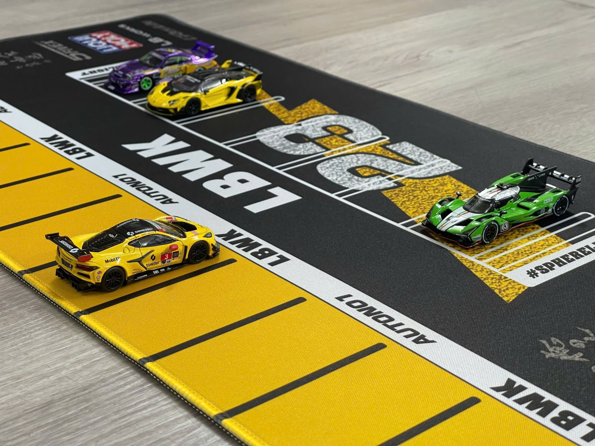  Phụ kiện thảm sa bàn chống trượt mô phỏng diorama bãi đỗ xe/ Parking lot 23 Sphere light 60x30cm tỉ lệ 1:64 Autono1 PT002 