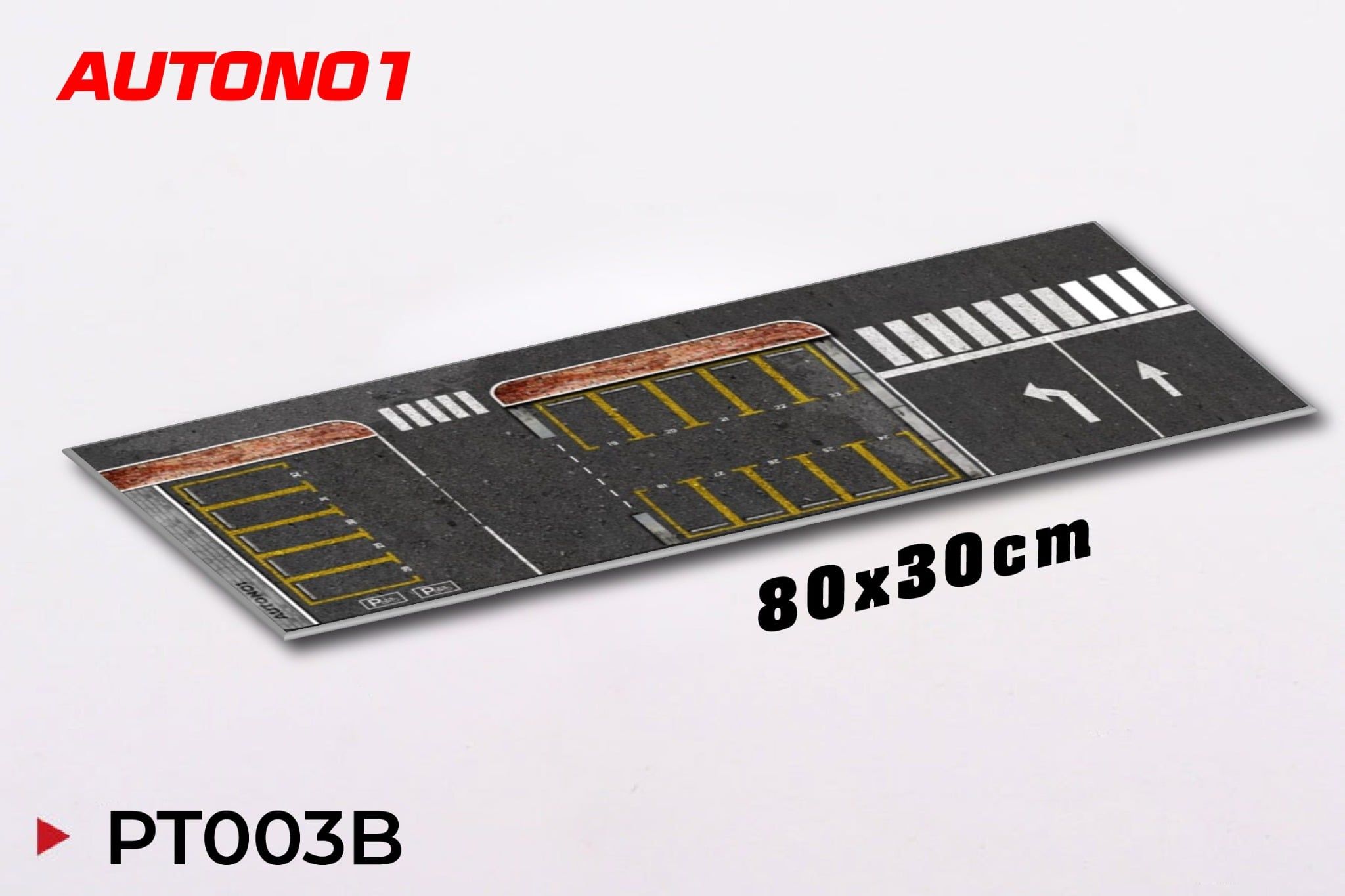  Phụ kiện thảm sa bàn chống trượt mô phỏng diorama bãi đỗ xe/ Parking lot kích thước 80x30cm cho mô hình xe 1:64 Autono1 PT003 