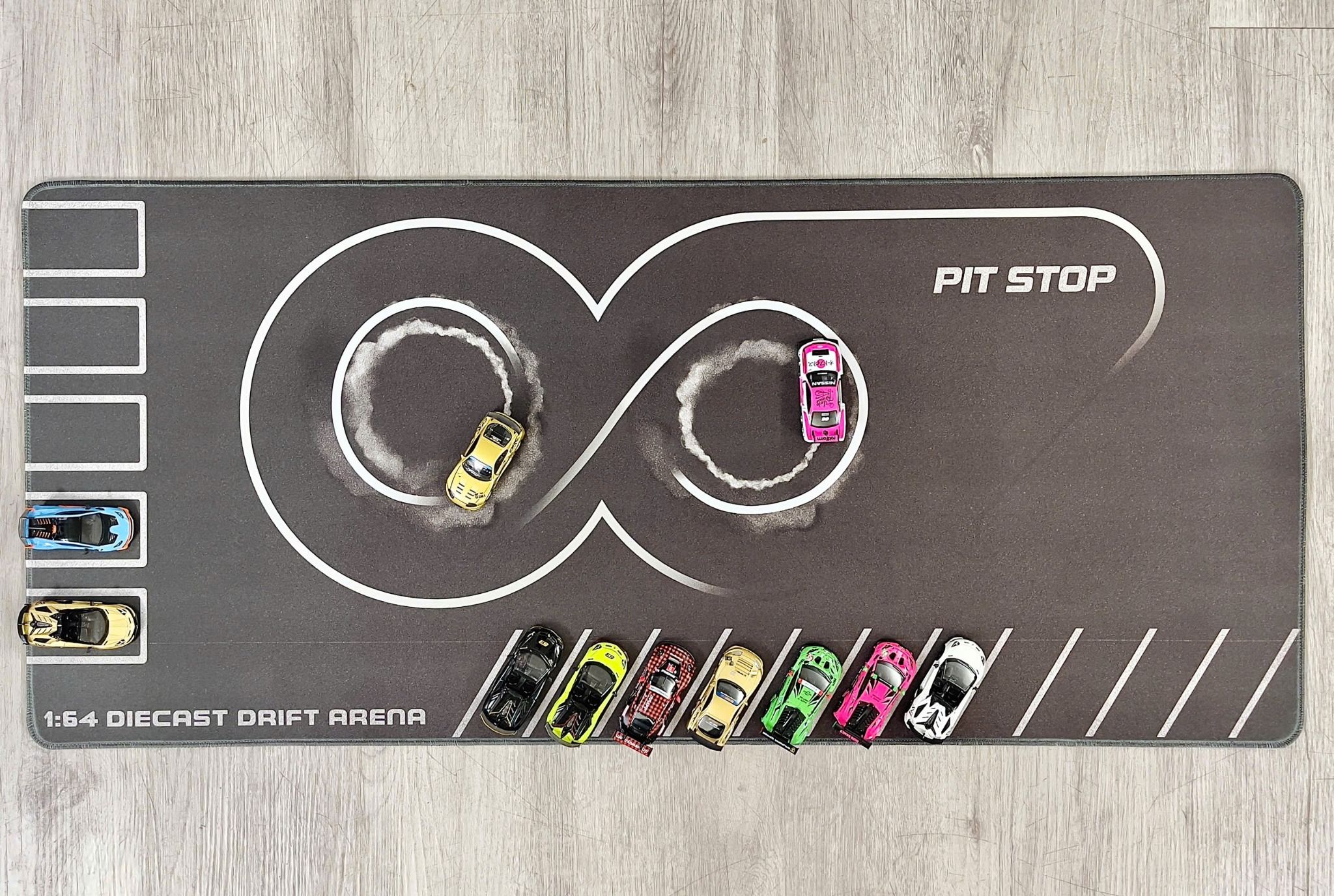  Phụ kiện thảm sa bàn chống trượt mô phỏng diorama đường đua PIT RACE nhiều kích thước 90x40 cho mô hình xe 1:64 Autono1 PT004 