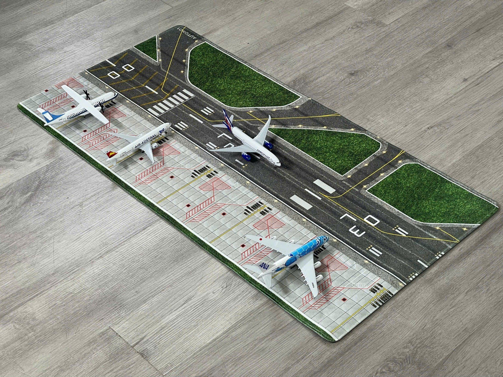  Phụ kiện thảm sa bàn chống trượt mô phỏng bãi đáp, đường băng lớn nhiều kích thước 3mm cho mô hình máy bay Autono1 PT005 
