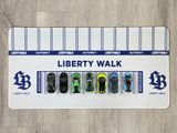  Phụ kiện thảm sa bàn chống trượt mô phỏng diorama bãi đỗ xe/ Parking lot Liberty Walk LBWK trắng 60x30cm tỉ lệ 1:64 Autono1 PT007 