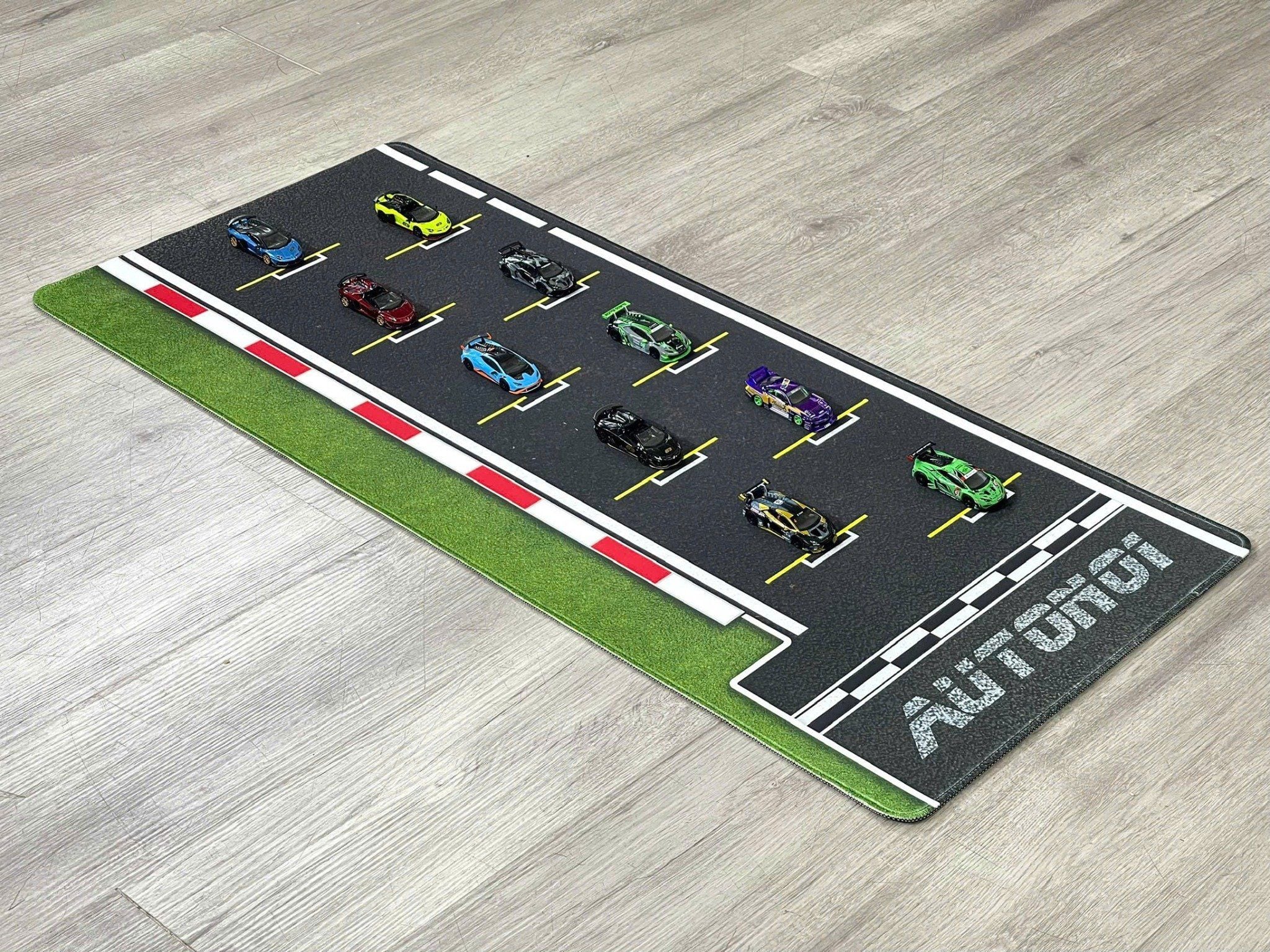  Phụ kiện thảm sa bàn chống trượt mô phỏng diorama pit race trường đua xe F1 kích cỡ 90x40cm tỉ lệ 1:64 Autono1 PT008 