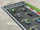  Phụ kiện thảm sa bàn chống trượt mô phỏng diorama pit race trường đua xe F1 kích cỡ 100x50cm tỉ lệ 1:64 Autono1 PT008 