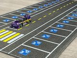  Phụ kiện thảm sa bàn chống trượt mô phỏng diorama bãi đỗ xe/ Parking lot - đường xe chạy 60x30cm tỉ lệ 1:64 Autono1 PT009 