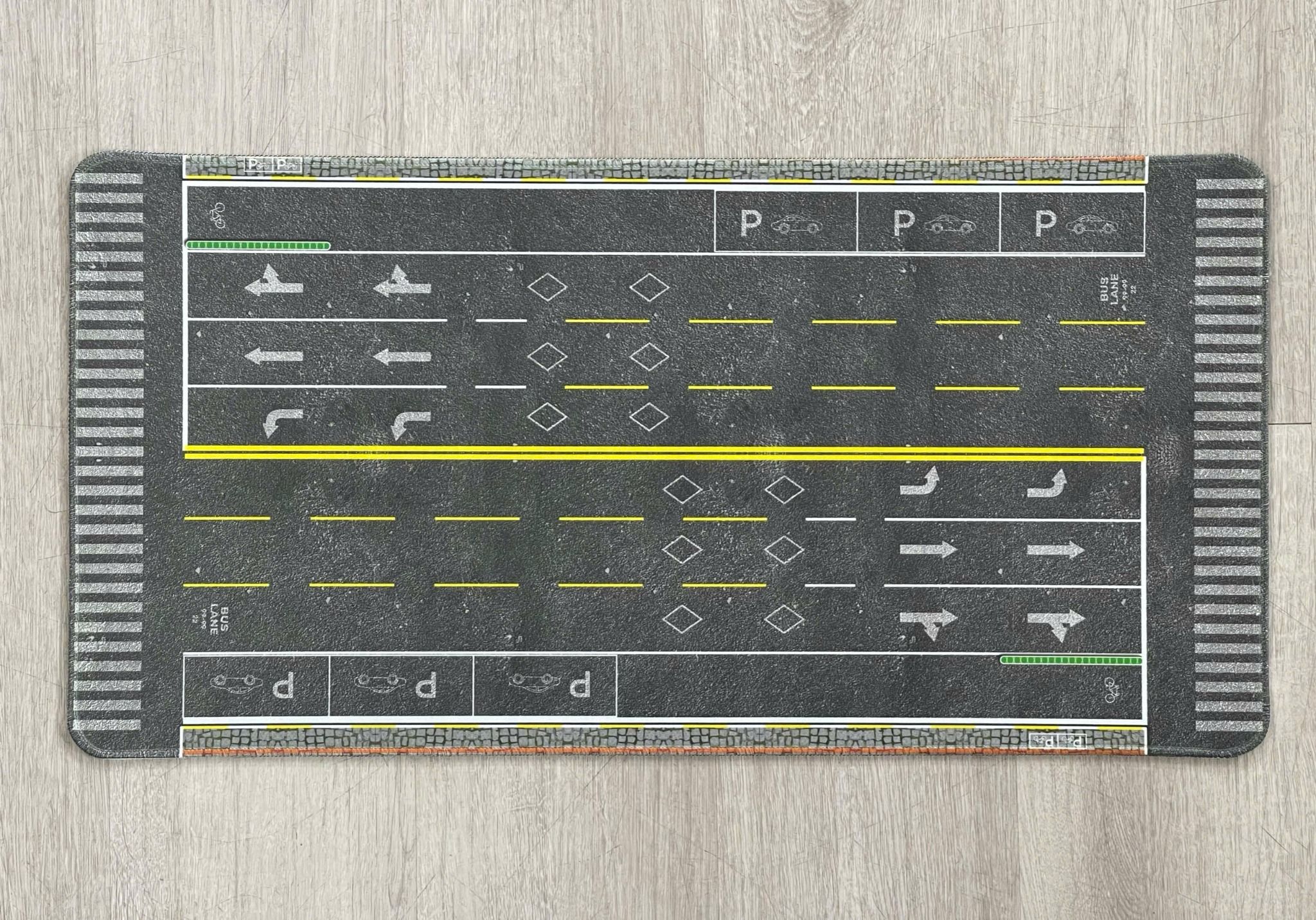  Phụ kiện thảm sa bàn chống trượt mô phỏng diorama đường cao tốc 4 làn 60x30cm tỉ lệ 1:64 Autono1 PT011 