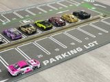 Phụ kiện thảm sa bàn chống trượt mô phỏng diorama bãi đỗ xe/ Parking lot đường xe chạy kích thước 90x40cm cho mô hình xe 1:64 Autono1 PT014 