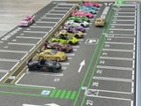  Phụ kiện thảm sa bàn chống trượt mô phỏng diorama bãi đỗ xe/ Parking lot đường xe chạy kích thước 90x40cm cho mô hình xe 1:64 Autono1 PT014 