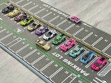  Phụ kiện thảm sa bàn chống trượt mô phỏng diorama bãi đỗ xe hơn 60 chỗ kích thước 100x50cm cho mô hình xe 1:64 Autono1 PT014 