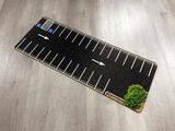  Phụ kiện thảm sa bàn chống trượt mô phỏng diorama bãi đỗ xe/ Parking lot có cây kích thước 80x30cm cho mô hình xe 1:64 Autono1 PT015 