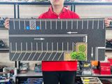  Phụ kiện thảm sa bàn chống trượt mô phỏng diorama bãi đỗ xe/ Parking lot có cây kích thước 90x40cm cho mô hình xe 1:64 Autono1 PT015 