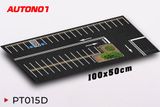  Phụ kiện thảm sa bàn chống trượt mô phỏng diorama bãi đỗ xe có cây kích thước 100x50cm cho mô hình xe 1:64 Autono1 PT015 