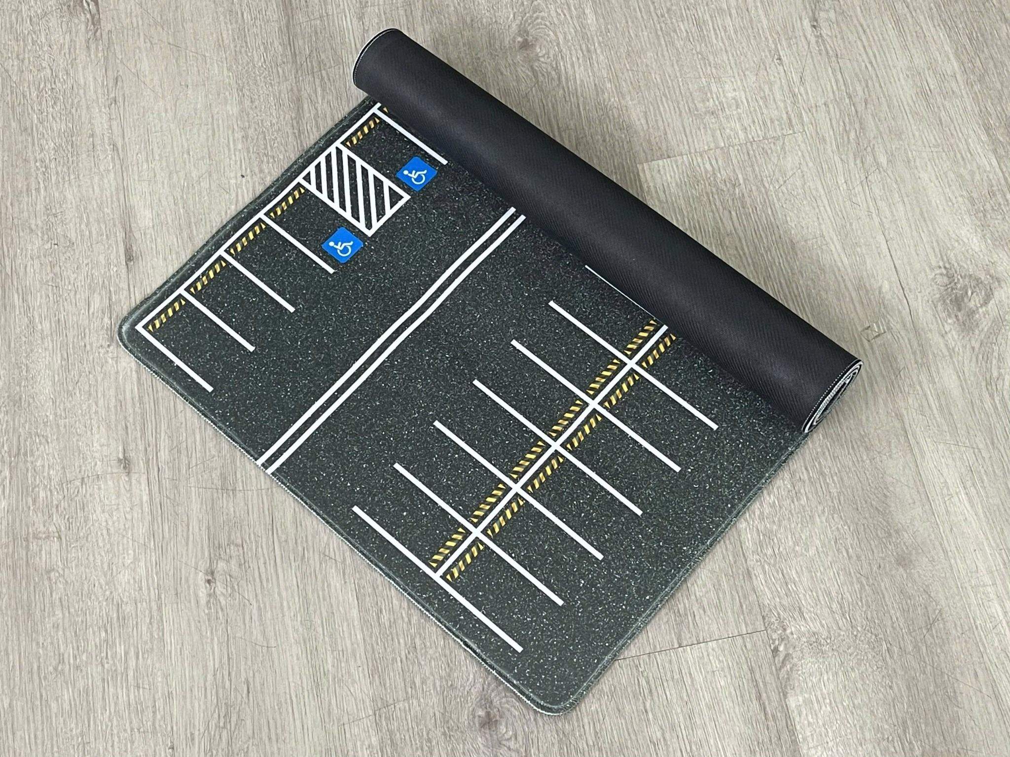  Phụ kiện thảm sa bàn chống trượt mô phỏng diorama bãi đỗ xe có cây kích thước 100x50cm cho mô hình xe 1:64 Autono1 PT015 