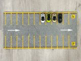  Phụ kiện thảm sa bàn chống trượt mô phỏng diorama bãi đỗ xe/ Parking lot kích thước 60x30cm tỉ lệ 1:64 Autono1 PT016 