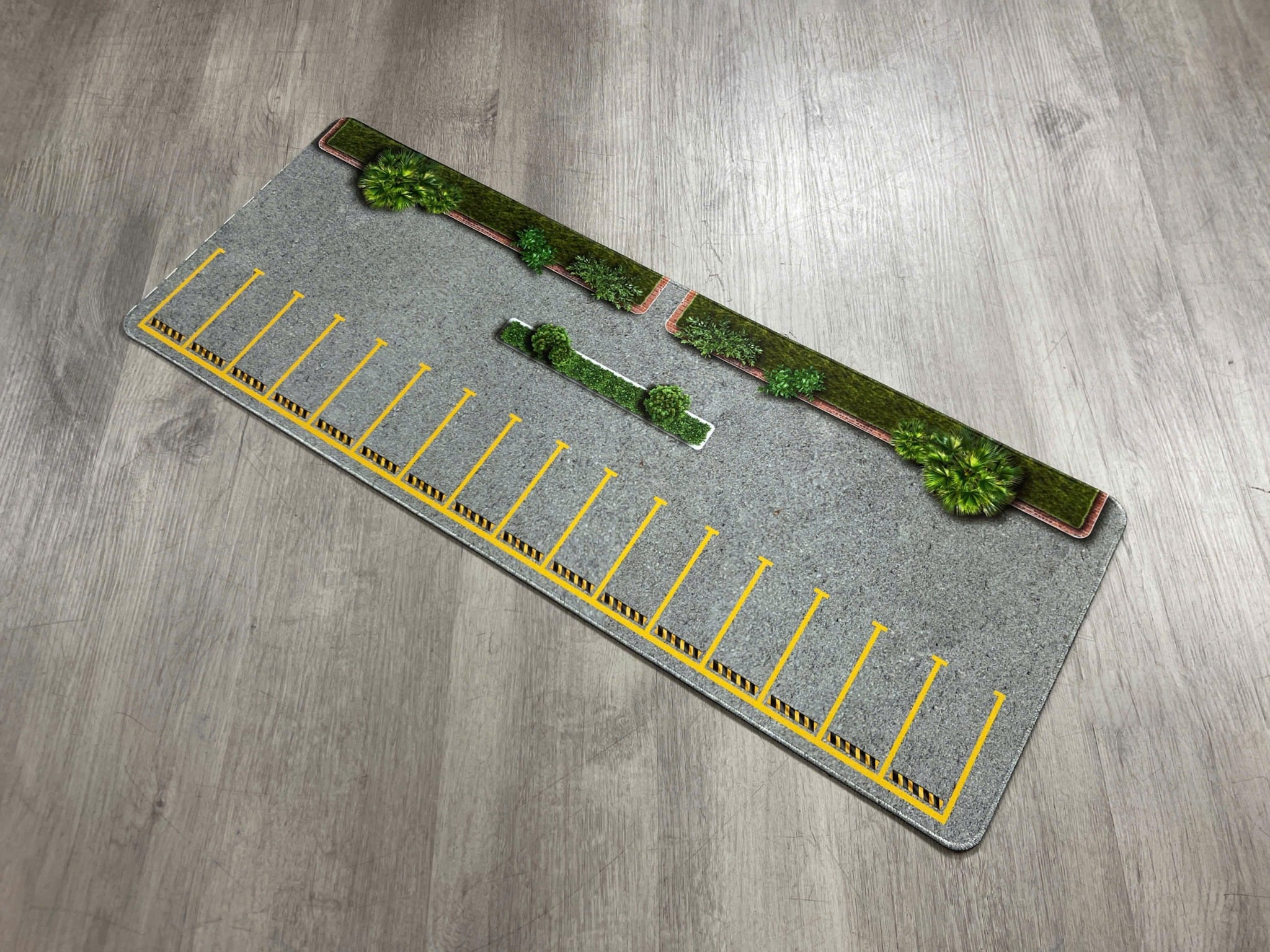  Phụ kiện thảm sa bàn chống trượt mô phỏng diorama bãi đỗ xe/ Parking lot kích thước 80x30cm tỉ lệ 1:64 Autono1 PT016 