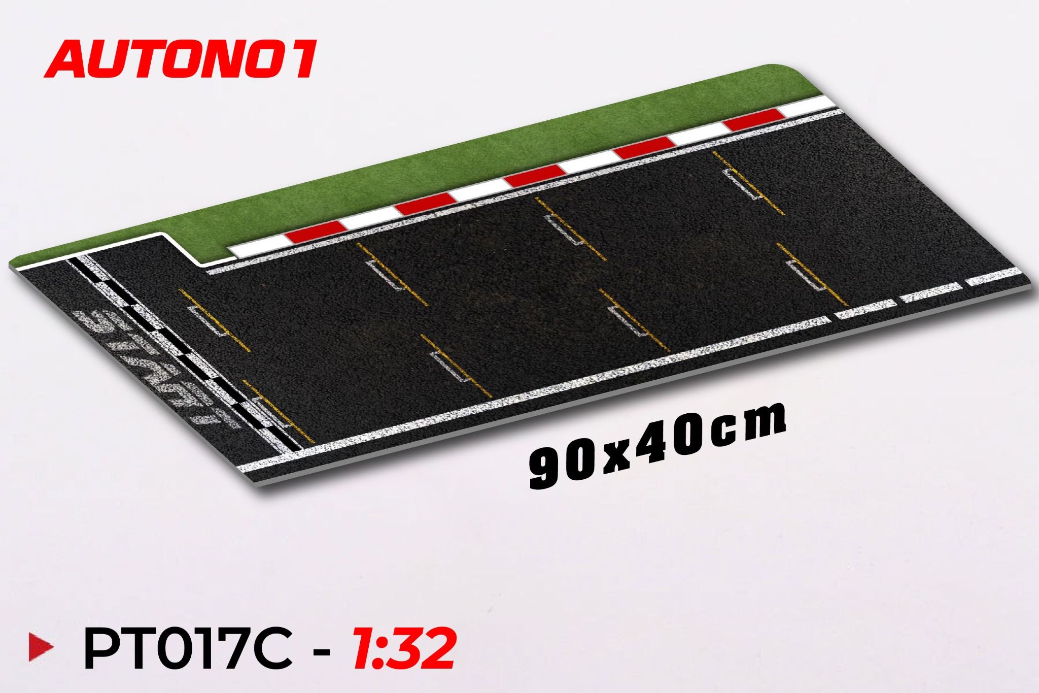  Phụ kiện thảm sa bàn chống trượt mô phỏng diorama pit race trường đua xe F1 kích cỡ 90x40cm tỉ lệ 1:32 Autono1 PT017 