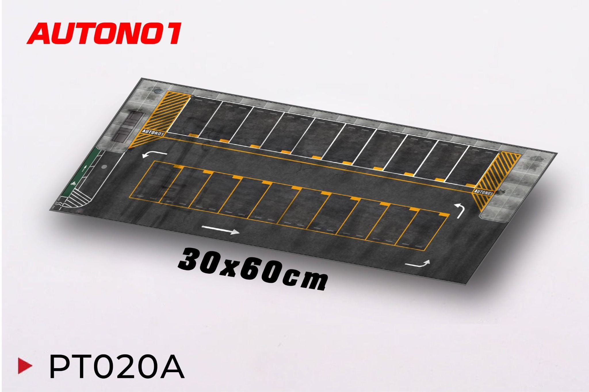  Phụ kiện thảm sa bàn chống trượt mô phỏng diorama bãi đỗ xe kích thước 60x30 cho mô hình xe 1:64 Autono1 PT020 