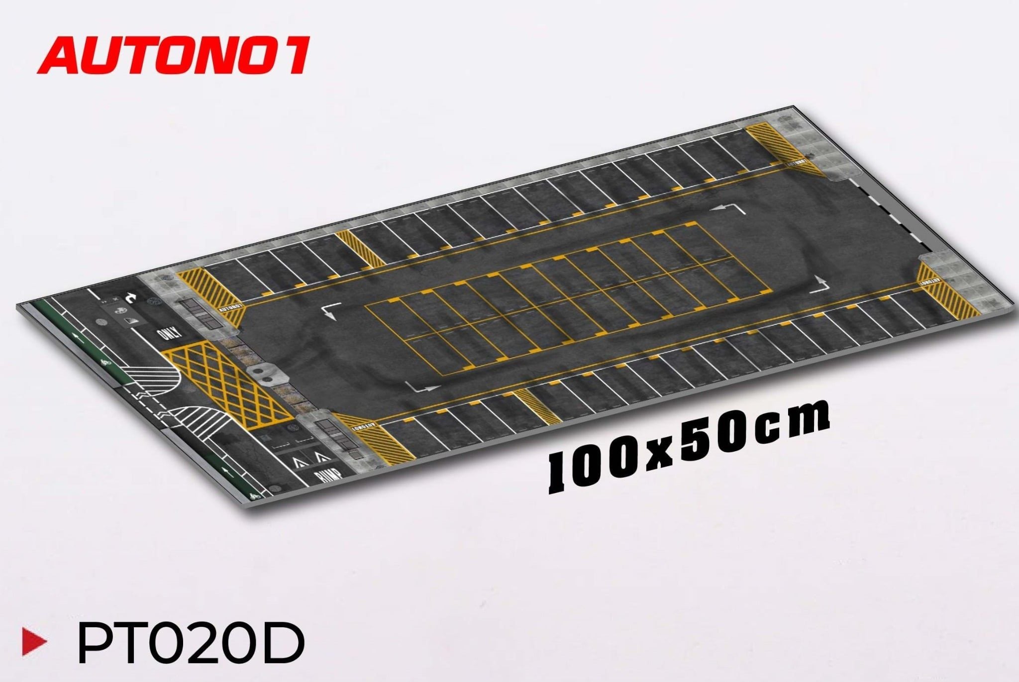  Phụ kiện thảm sa bàn chống trượt mô phỏng diorama bãi đỗ xe kích thước 100x50 cho mô hình xe 1:64 Autono1 PT020 