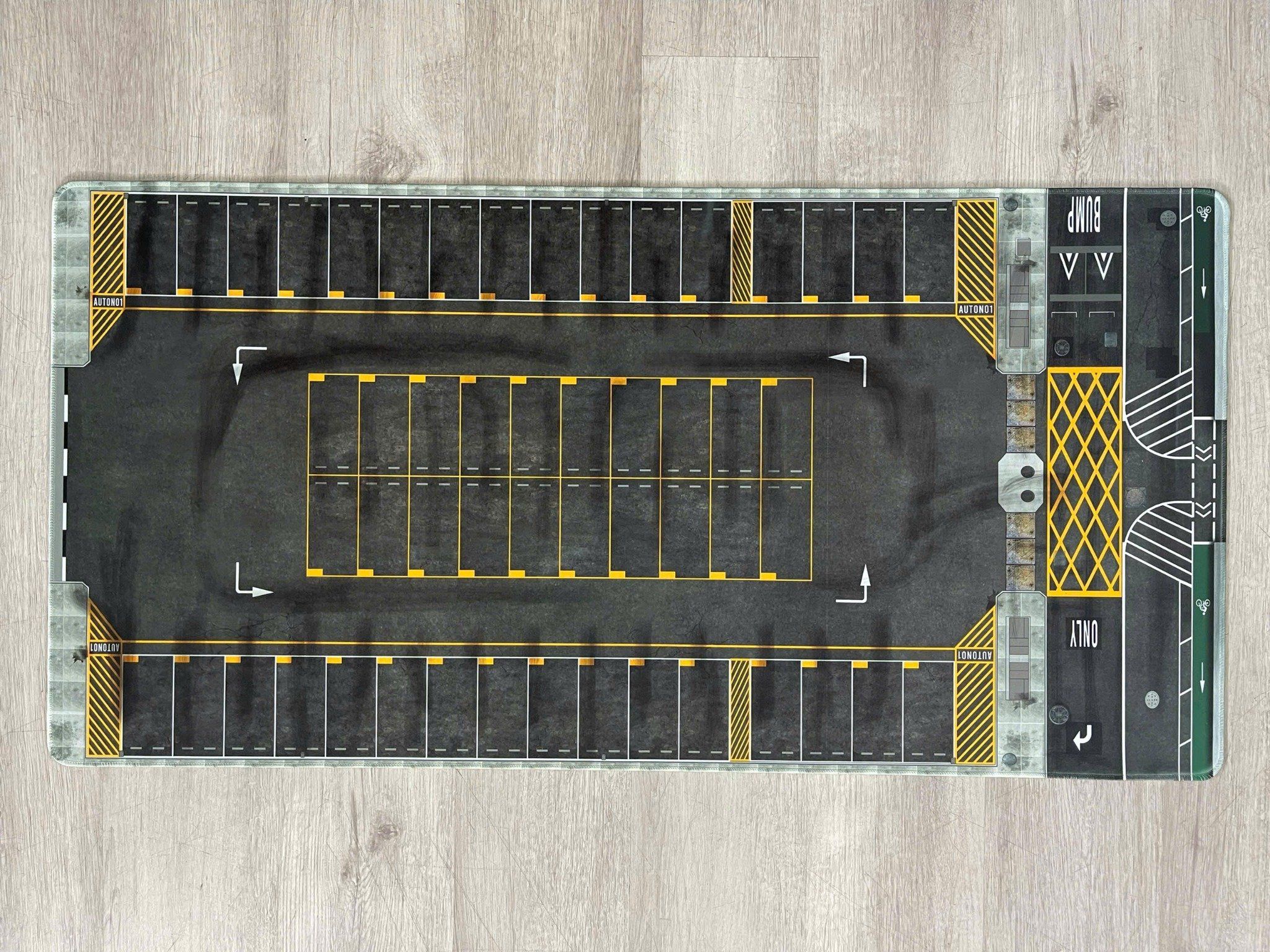  Phụ kiện thảm sa bàn chống trượt mô phỏng diorama bãi đỗ xe kích thước 100x50 cho mô hình xe 1:64 Autono1 PT020 