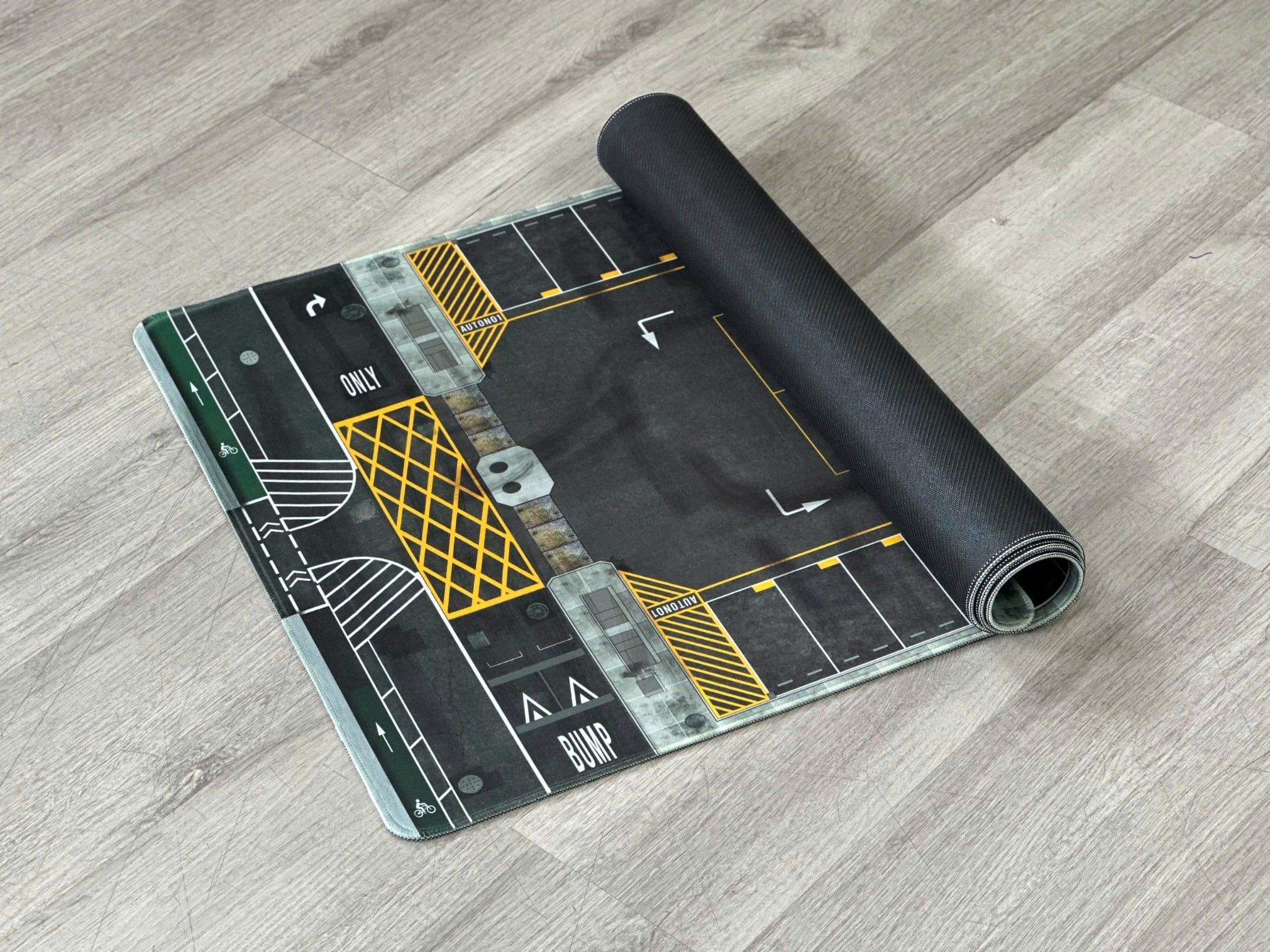  Phụ kiện thảm sa bàn chống trượt mô phỏng diorama bãi đỗ xe kích thước 90x40 cho mô hình xe 1:64 Autono1 PT020 