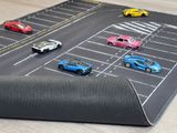  Phụ kiện thảm sa bàn chống trượt mô phỏng diorama đường bãi đỗ xe lớn kích thước 90x40 cho mô hình xe 1:64 Autono1 PT032 