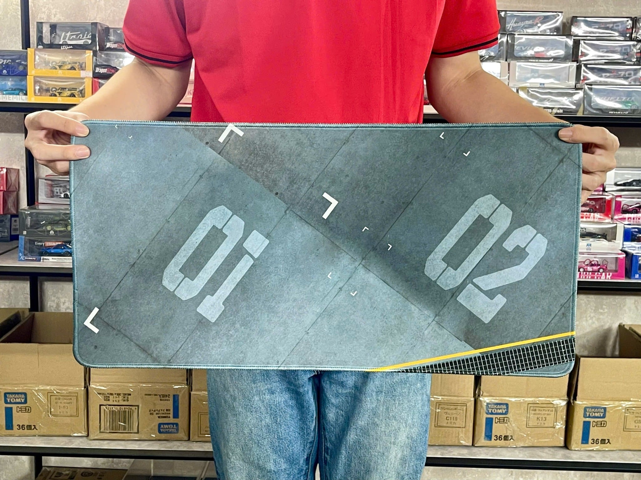  Phụ kiện thảm sa bàn chống trượt mô phỏng diorama sân đỗ xe kích thước 60x30 cho mô hình xe 1:64 Autono1 PT033 