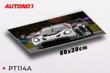  Phụ kiện Thảm lót chống trượt chủ đề siêu xe Porsche kích thước 30x60cm Autono1 PT114A 